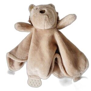 Modern Baby Snuggle Blankie Brown Lion Security Blanket Lovey  Activity Toy